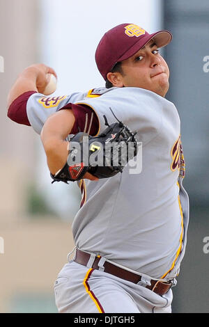 Bethune Cookman Wildcats P Roman Lancara (25). 14. Rang Miami Hurricanes besiegten die Bethune - Cookman Wildcats 5-2 im Alex Rodriguez Park in Coral Gables, Florida. (Kredit-Bild: © Ron Hurst/Southcreek Global/ZUMApress.com) Stockfoto