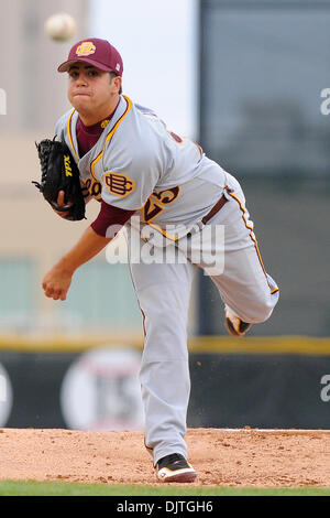 Bethune Cookman Wildcats P Roman Lancara (25). 14. Rang Miami Hurricanes besiegten die Bethune - Cookman Wildcats 5-2 im Alex Rodriguez Park in Coral Gables, Florida. (Kredit-Bild: © Ron Hurst/Southcreek Global/ZUMApress.com) Stockfoto