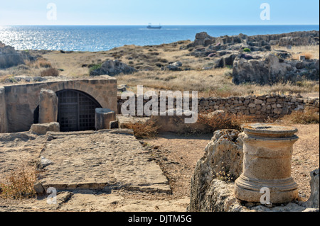 Gräber der Könige Archäologiemuseum in Paphos auf Zypern Stockfoto