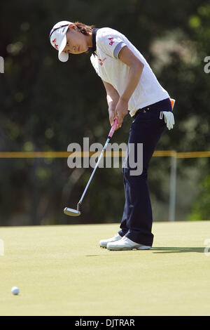 Na Yeon Choi Südkorea Putts am 3. Loch der 39. Kraft Nabisco Championship statt im Mission Hills Country Club in Rancho Mirage, Kalifornien. (Kredit-Bild: © Gerry Maceda/Southcreek Global/ZUMApress.com) Stockfoto