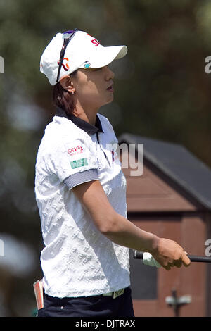 Na Yeon Choi Südkorea Tees aus, das 4. Loch des 39. Kraft Nabisco Championship statt im Mission Hills Country Club in Rancho Mirage, Kalifornien. (Kredit-Bild: © Gerry Maceda/Southcreek Global/ZUMApress.com) Stockfoto