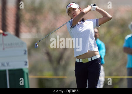 Na Yeon Choi Südkorea Tees aus, das 5. Loch des 39. Kraft Nabisco Championship statt im Mission Hills Country Club in Rancho Mirage, Kalifornien. (Kredit-Bild: © Gerry Maceda/Southcreek Global/ZUMApress.com) Stockfoto