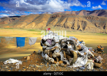 Heiliger Ort, Shigatse Präfektur, Tibet, China Stockfoto