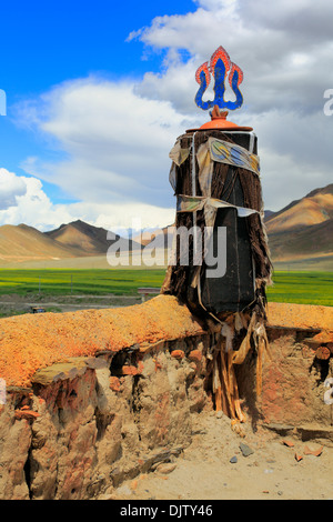 Gyengong Lhakhang Tempel, Shigatse County, Tibet, China Stockfoto