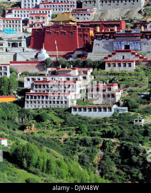 Das Kloster Ganden, Wangbur Berg, Lhasa, Tibet, China Stockfoto