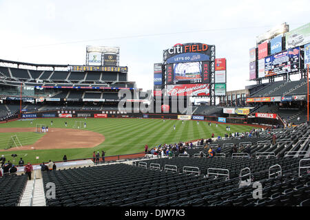 9. April 2010 - Flushing, New York, USA - 9. April 2010: Citi Field in Flushing, New York. . Obligatorische Credit: Alan Maglaque / Southcreek Global (Kredit-Bild: © Southcreek Global/ZUMApress.com) Stockfoto