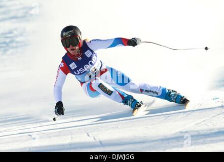 Beaver Creek, Colo, USA. 30. November 2013. 30.11.2013 Beaver Creek, Colorado USA. Lara Gut der Schweiz während des Damen-FIS Ski World Cup SuperG-Rennens auf dem neuen Raptor-Kurs in Beaver Creek, Colorado. Bildnachweis: Ralph Lauer/ZUMAPRESS.com/Alamy Live-Nachrichten Stockfoto