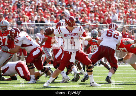 9. Oktober 2010 - Columbus, Ohio, Vereinigte Staaten von Amerika - das Spiel zwischen Indiana und Ohio State University in Ohio Stadium, Columbus, Ohio. (Kredit-Bild: © Scott Stuart/Southcreek Global/ZUMApress.com) Stockfoto