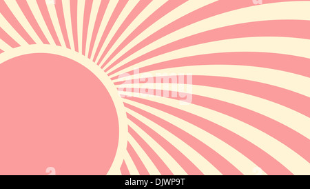 Erdbeere, Sahne abstrakte hypnotischen Hintergrund. Vektor-illustration Stockfoto