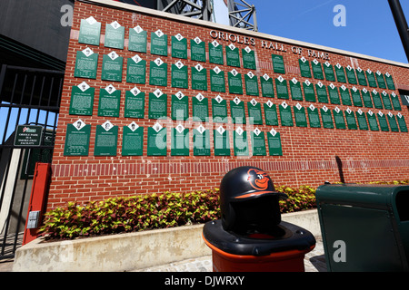 Oriole Park, Heimat der Baltimore Orioles Baseball Team, Camden Yards Sports Complex, Baltimore, Maryland, USA Stockfoto