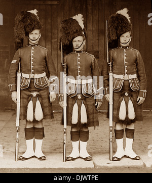 Queens eigenen Cameron Highlanders viktorianischen Zeit Stockfoto