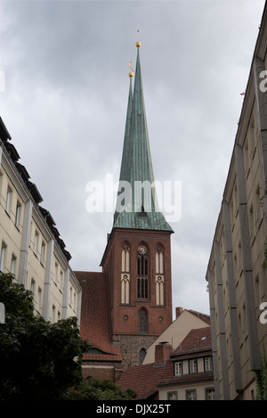St.-Nikolaus Kirche im Bezirk Mitte von Berlin, Deutschland. Stockfoto