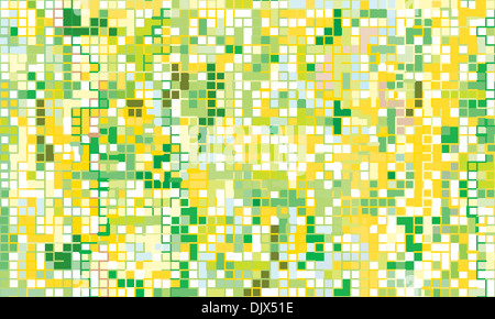 Frühling-Mosaik-Hintergrund. Farbe hell dekorativer Hintergrund-Vektor-Illustration. Stockfoto