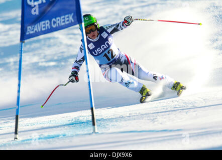 Beaver Creek, Colo, USA. 30. November 2013. 30.11.2013 Beaver Creek, Colorado USA. Nicole Schmidhofer Österreichs Damen FIS Ski World Cup SuperG Rennen auf dem neuen Raptor-Kurs in Beaver Creek, Colorado. Bildnachweis: Ralph Lauer/ZUMAPRESS.com/Alamy Live-Nachrichten Stockfoto