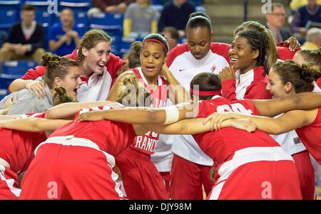 23. November 2010 - Newark, Delaware, Vereinigte Staaten von Amerika - St. Francis Head vor Delaware Spiel. Lady Blue Hens besiegte Lady Red Flash des Heiligen Franziskus 68-52 an der Bob Carpenter Center In Newark... Die Dame Hühner sind 4-0 und La Salle nächste Gesicht. (Kredit-Bild: © Saquan Stimpson/Southcreek Global/ZUMAPRESS.com) Stockfoto