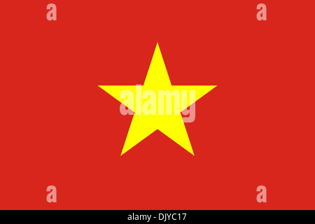 Vietnamesische Flagge Stockfoto