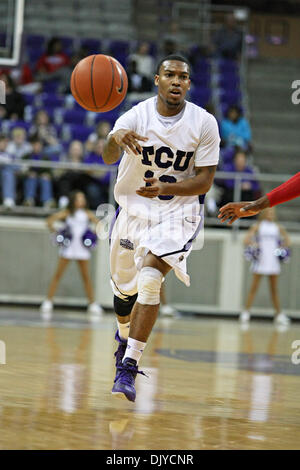 27. November 2010 - Fort Worth, Texas, Vereinigte Staaten von Amerika - im Kampf gegen die Houston Cougars.  TCU führt zur Halbzeit, Houston 36-31at Amon G. Carter Stadium. (Kredit-Bild: © Andrew Dieb/Southcreek Global/ZUMAPRESS.com) Stockfoto