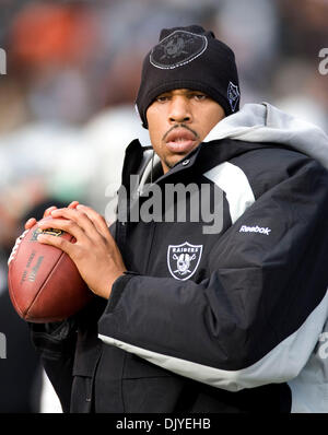 28. November 2010 - Oakland, Kalifornien, USA - Oakland Raiders quarterback JASON CAMPBELL #8. (Kredit-Bild: © William Mancebo/ZUMAPRESS.com) Stockfoto