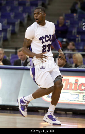 29. November 2010 - Fort Worth, Texas, Vereinigte Staaten von Amerika - im Kampf gegen die USC Trojans.  TCU Niederlagen USC 81-69 am Amon G. Carter Stadium. (Kredit-Bild: © Andrew Dieb/Southcreek Global/ZUMAPRESS.com) Stockfoto