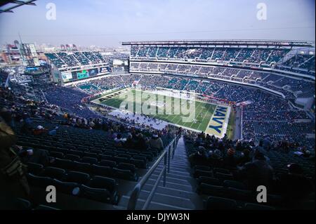 11. Dezember 2010 - Philadelphia, Pennsylvania, Vereinigte Staaten von Amerika - Willkommen in Lincoln Financial Field in Philadelphia PA für den 111. Treffen zwischen Heer und Marine. (Kredit-Bild: © Saquan Stimpson/Southcreek Global/ZUMAPRESS.com) Stockfoto