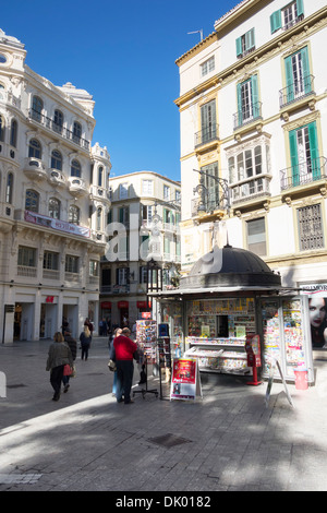 Magazin und Kiosk im Stadtzentrum von Malaga Stockfoto