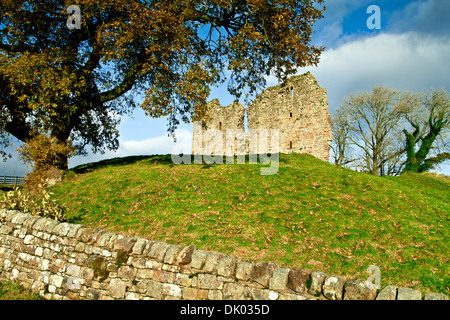 Thirlwall Schloß nahe Greenhead in Northumberland liegt neben Tipalt brennen. Stockfoto