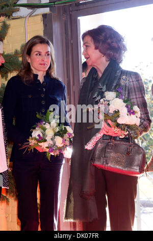 Madrid, Spanien. 29. November 2013. Königin Sofia und Prinzessin Letizia von Spanien besuchen Rastrillo "Nuevo Futuro" am 29. November 2013 in Madrid, Spanien. Bildnachweis: Dpa/Alamy Live-Nachrichten Stockfoto