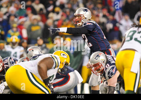 19. Dezember 2010 - Foxborough, Massachusetts, Vereinigte Staaten von Amerika - Tom Brady, New England Patriots Quarterback (Kredit-Bild: © Geoff Bolte/Southcreek Global/ZUMAPRESS.com) Stockfoto