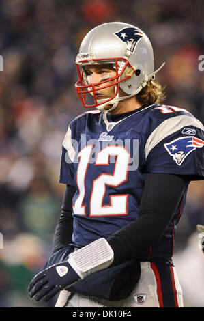 19. Dezember 2010 - Foxborough, Massachusetts, Vereinigte Staaten von Amerika - Tom Brady, New England Patriots Quarterback (Kredit-Bild: © Geoff Bolte/Southcreek Global/ZUMAPRESS.com) Stockfoto