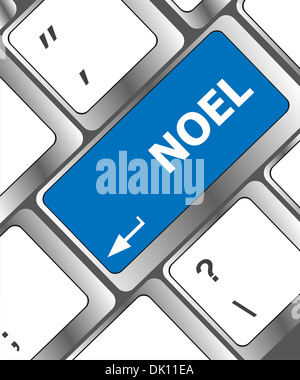 Computer-Tastatur mit Schaltfläche "Noel" Stockfoto