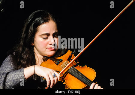 Belfast, Nordirland, Vereinigtes Königreich. 30. November 2013. "Meister und Hund" Geiger Sharon Thompson Credit: Stephen Barnes/Alamy Live News Stockfoto