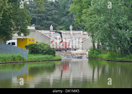 Umbauarbeiten im Royal Lazienki Park, Warschau, Polen Stockfoto