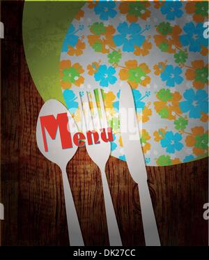 Restaurant-Menü-design Stock Vektor