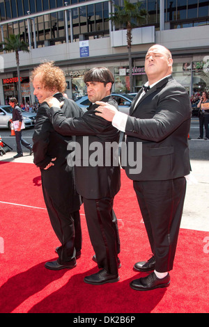 Sean Hays Will Sasso und Chris Diamantopoulos World Premeire von "The Three Stooges" abgehaltenen Graumans Chinese Theater in Stockfoto