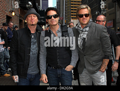 Zug-Promis kommen an Ed Sullivan Theater für "The Late Show with David Letterman" New York City USA - 26.03.12 Stockfoto