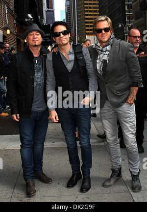 Zug-Promis kommen an Ed Sullivan Theater für "The Late Show with David Letterman" New York City USA - 26.03.12 Stockfoto