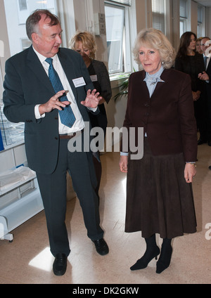 Camilla Duchess of Cornwall besucht Ballerup medizinische Forschungszentrum Kopenhagen Dänemark am 27. März 2012 Herzogin Präsident der Stockfoto