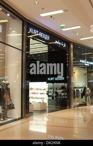 Kurt Geiger-Schuh-Shop im The Marina Mall Dubai Stockfoto