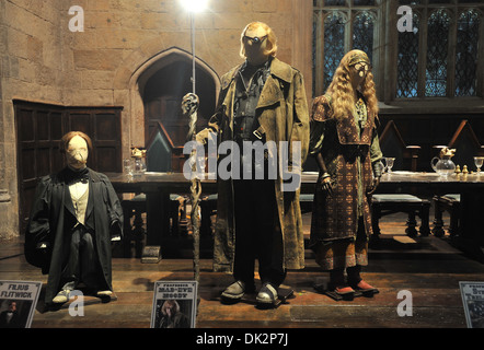 Atmosphäre-Foto-Shooting bei weltweit Grand Opening Cast und Crew Festmahl für die Eröffnung des Warner Bros Studio Tour London - Making of Stockfoto