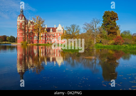 Schloss Muskau, Bad Muskau, Sachsen, Deutschland Stockfoto