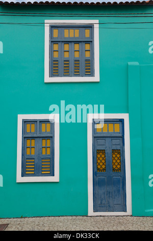 Bunte Haus in Iracema, Fortaleza, Brasilien. Stockfoto