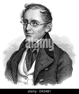 Eduard von Bauernfeld, 1802-1890, österreichischer Dramatiker, Stockfoto
