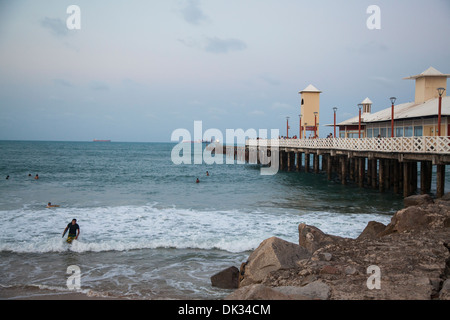 Praia Iracema, Fortaleza, Brasilien. Stockfoto