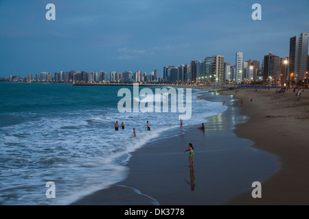 Praia Iracema, Fortaleza, Brasilien. Stockfoto