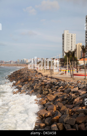 Praia Iracema Promenade, Fortaleza, Brasilien. Stockfoto