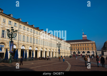 Piazza San Carlo quadratischen zentralen Turin Stadt Piedmont Region Nord-Italien-Europa Stockfoto