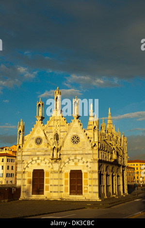 Chiesa di Santa Maria della Spina Gothic Stil der Kirche (1230) Pisa Stadt Toskana Italien Europa Stockfoto