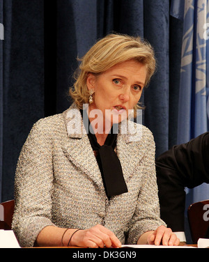 Prinzessin Astrid von Belgien Sonderbeauftragten für Roll Back Malaria Partnership Pressekonferenz eine im UN-Hauptquartier Stockfoto