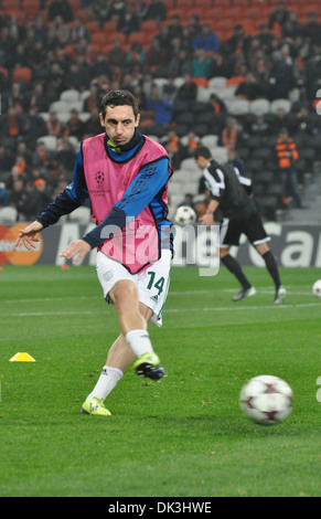 Roberto Hilbert während der Partie zwischen Schachtar (Donezk Ukraine) und Bayer 04 (Leverkusen Deutschland) Stockfoto