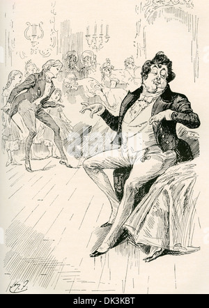 Turveydrops, Senior und Junior. Illustration von Harry Furniss für das Charles Dickens Roman Bleak House. Stockfoto